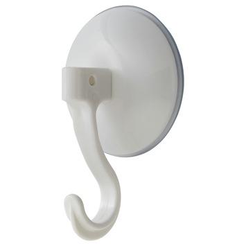 Handson Haak met zuignap Rond Wit - 2 Stuks