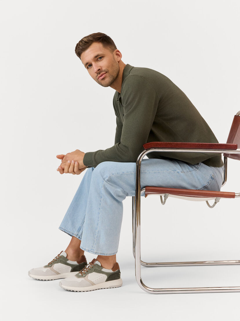 Leren Sneaker - groen