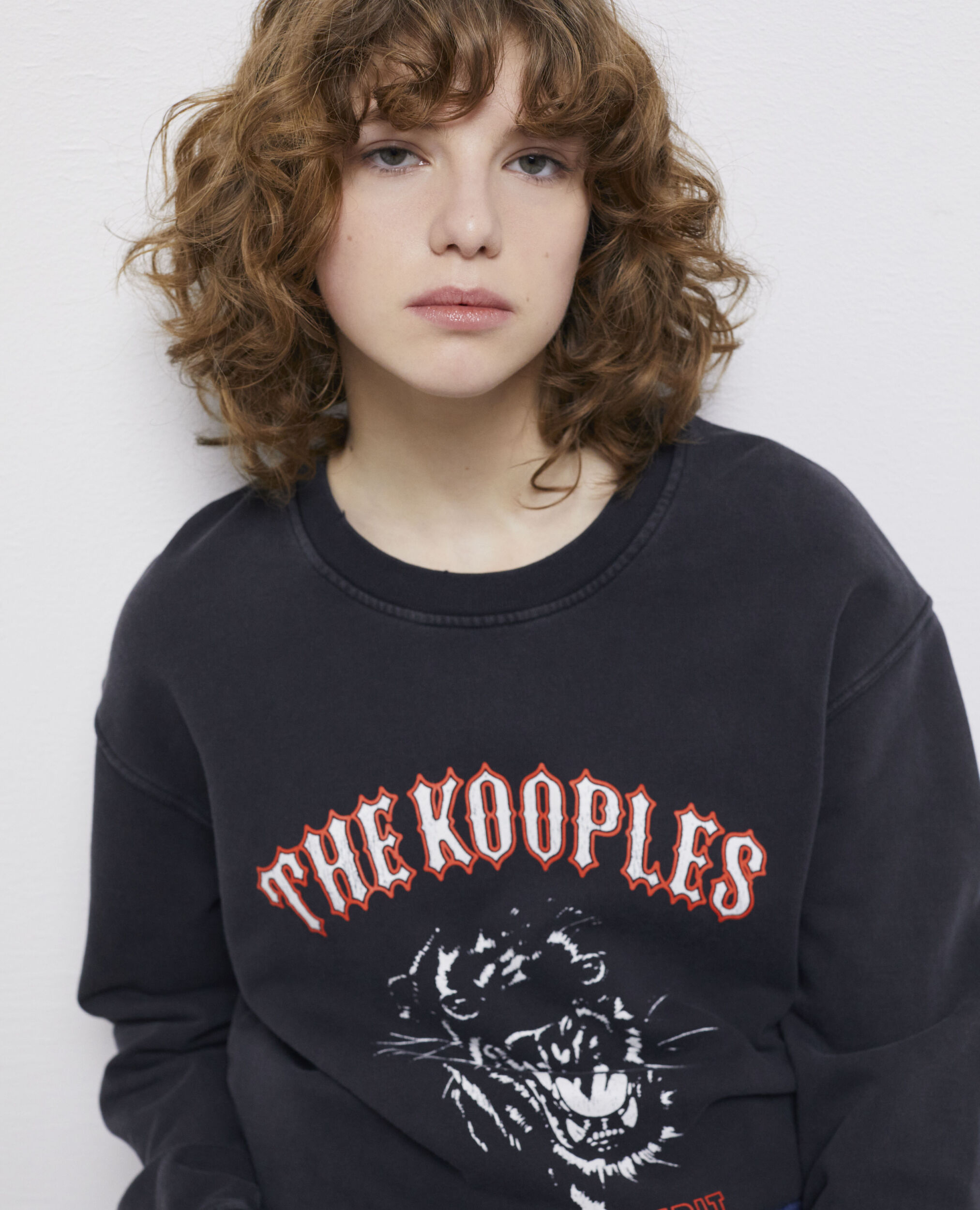 Sweatshirt sérigraphié noir