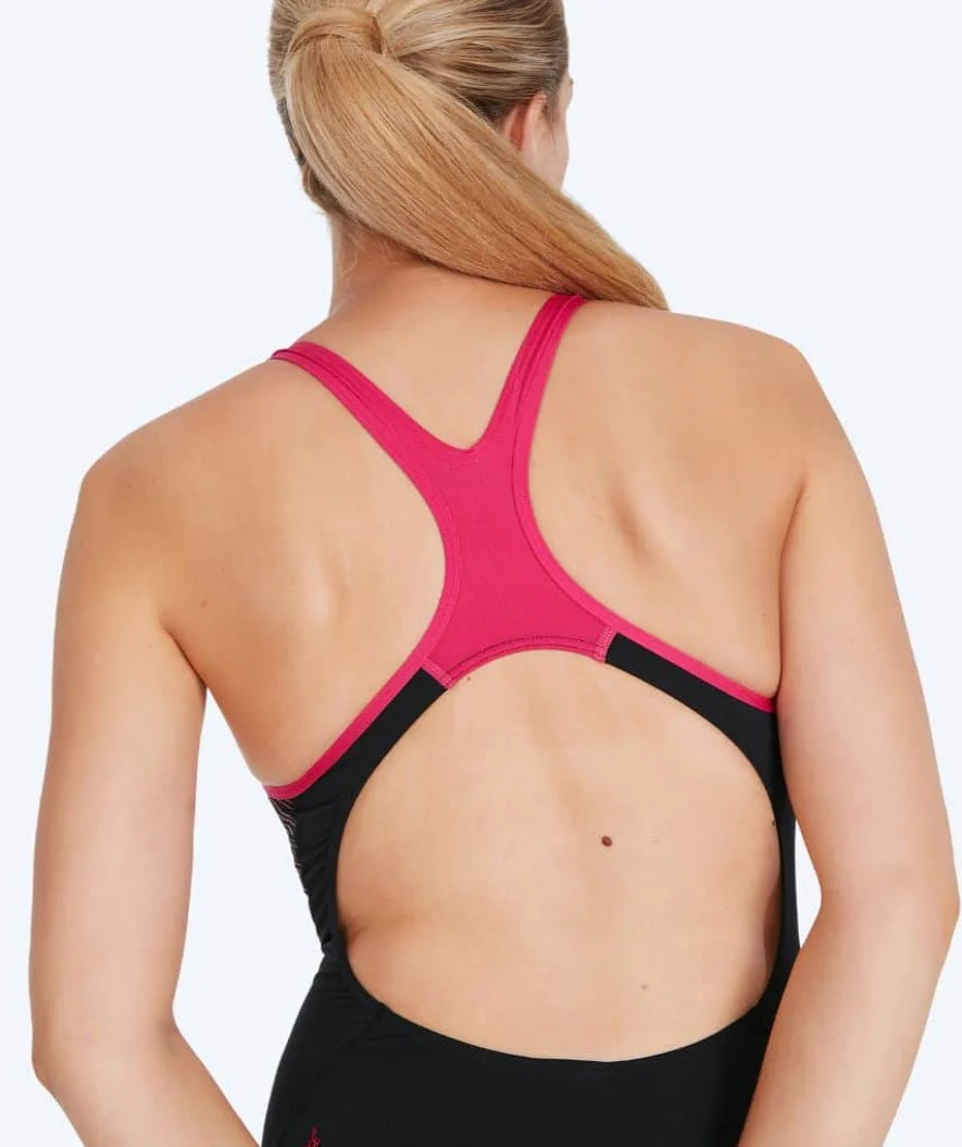 Speedo badedragt til damer - Placement Laneback - Sort/rød