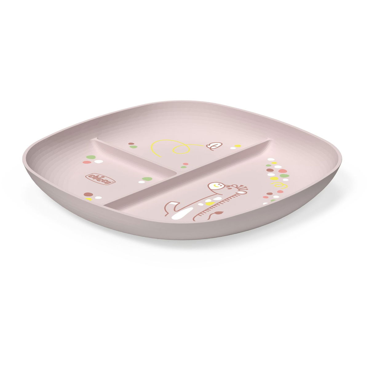 ChiccoChicco   Teller mit Unterteilungen rosa
