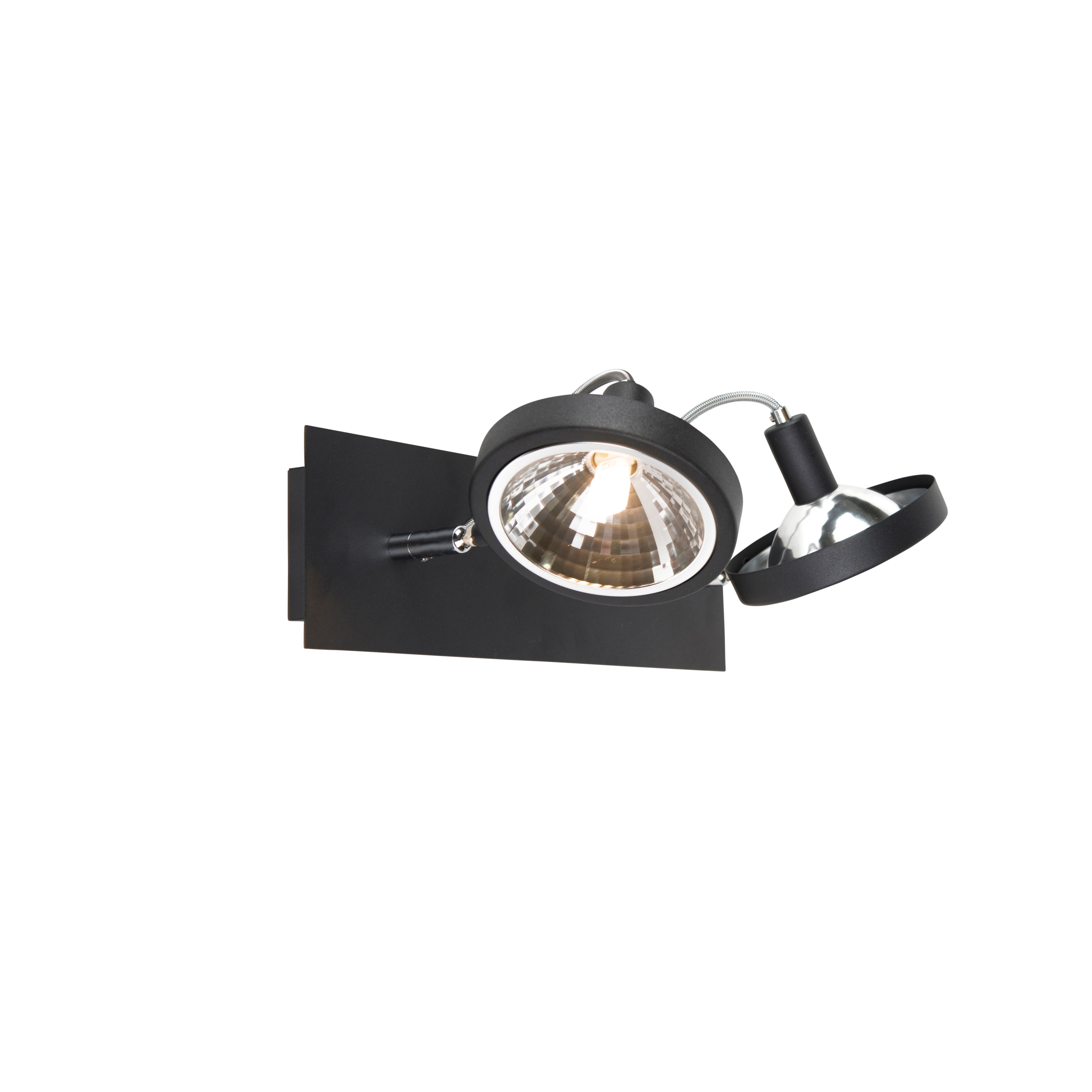 Design spot zwart 2-lichts verstelbaar - Nox