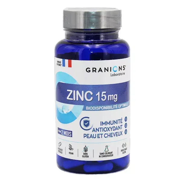 Granions Bisglicinato de Zinco 15mg 60 cápsulas