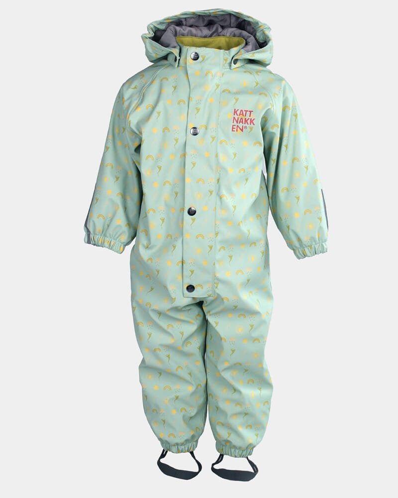 Babyregndress Dugg jane pistasj - Kattnakken - Rumpetroll