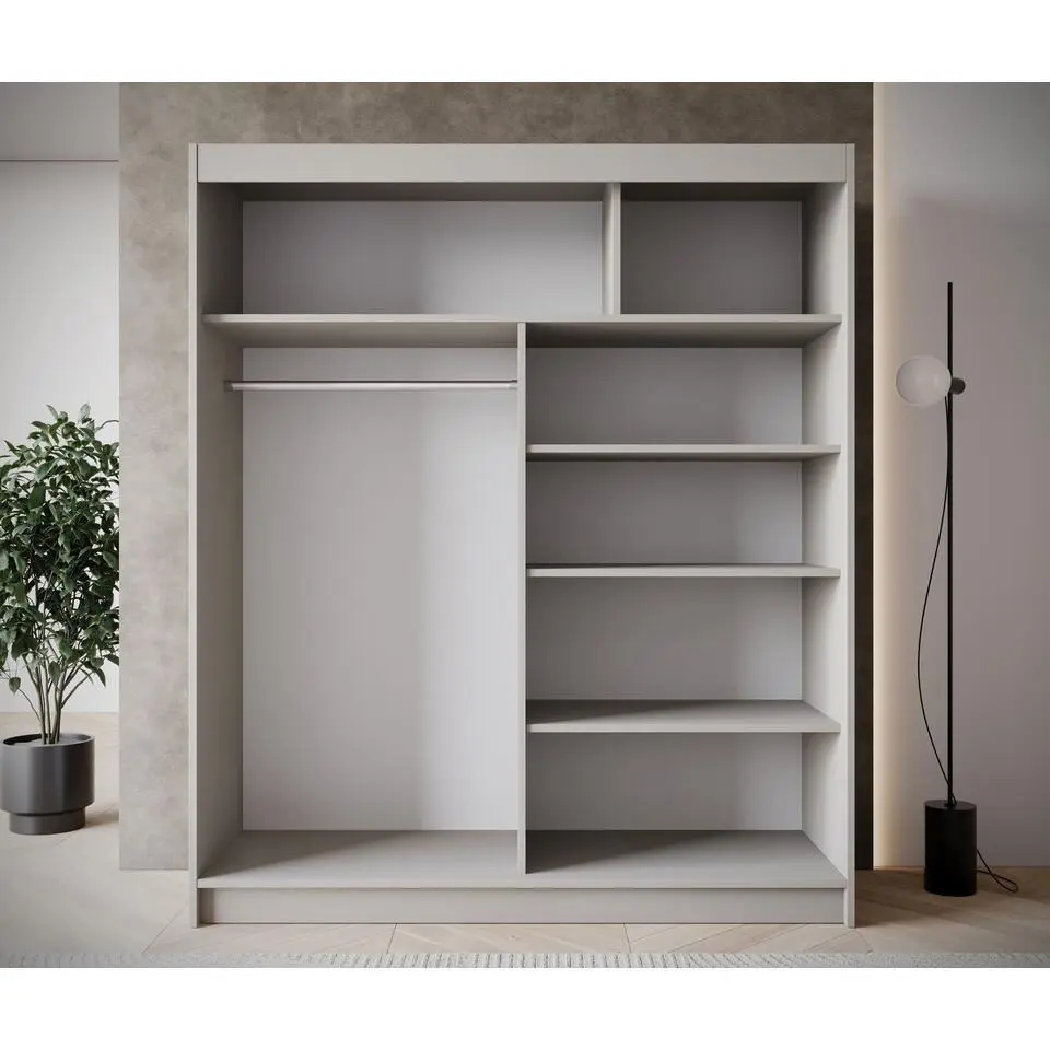 Meubella - Kledingkast Eagle - Beige - 180 cm