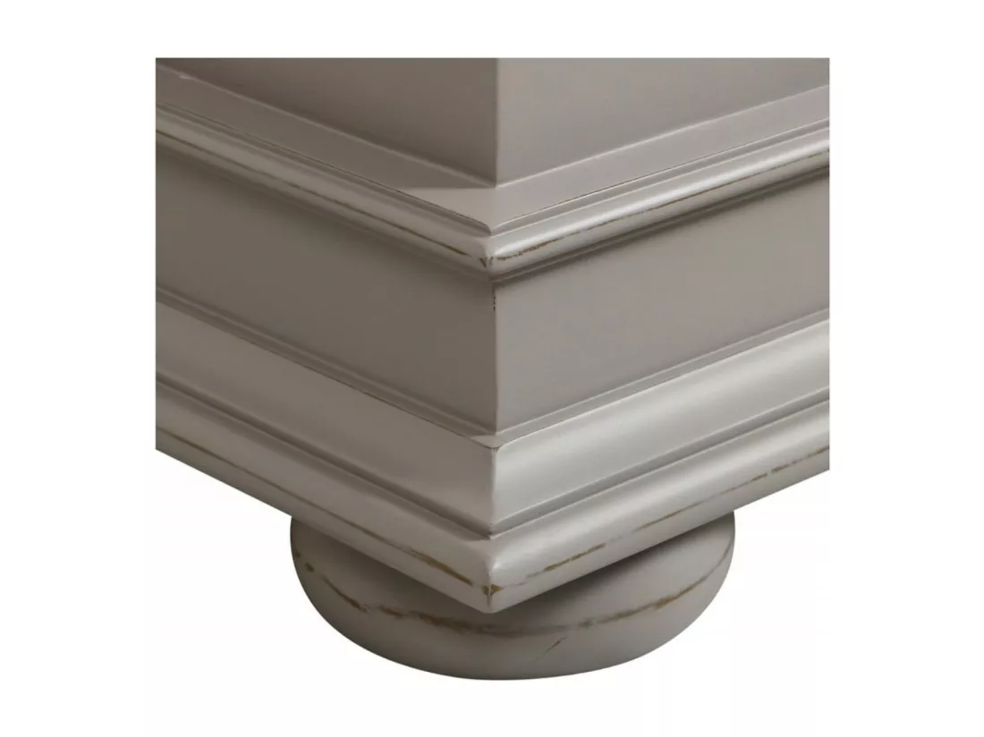 Bibus 1 porte vitrée Bois-MDF Blanc - Harmonie Interior's