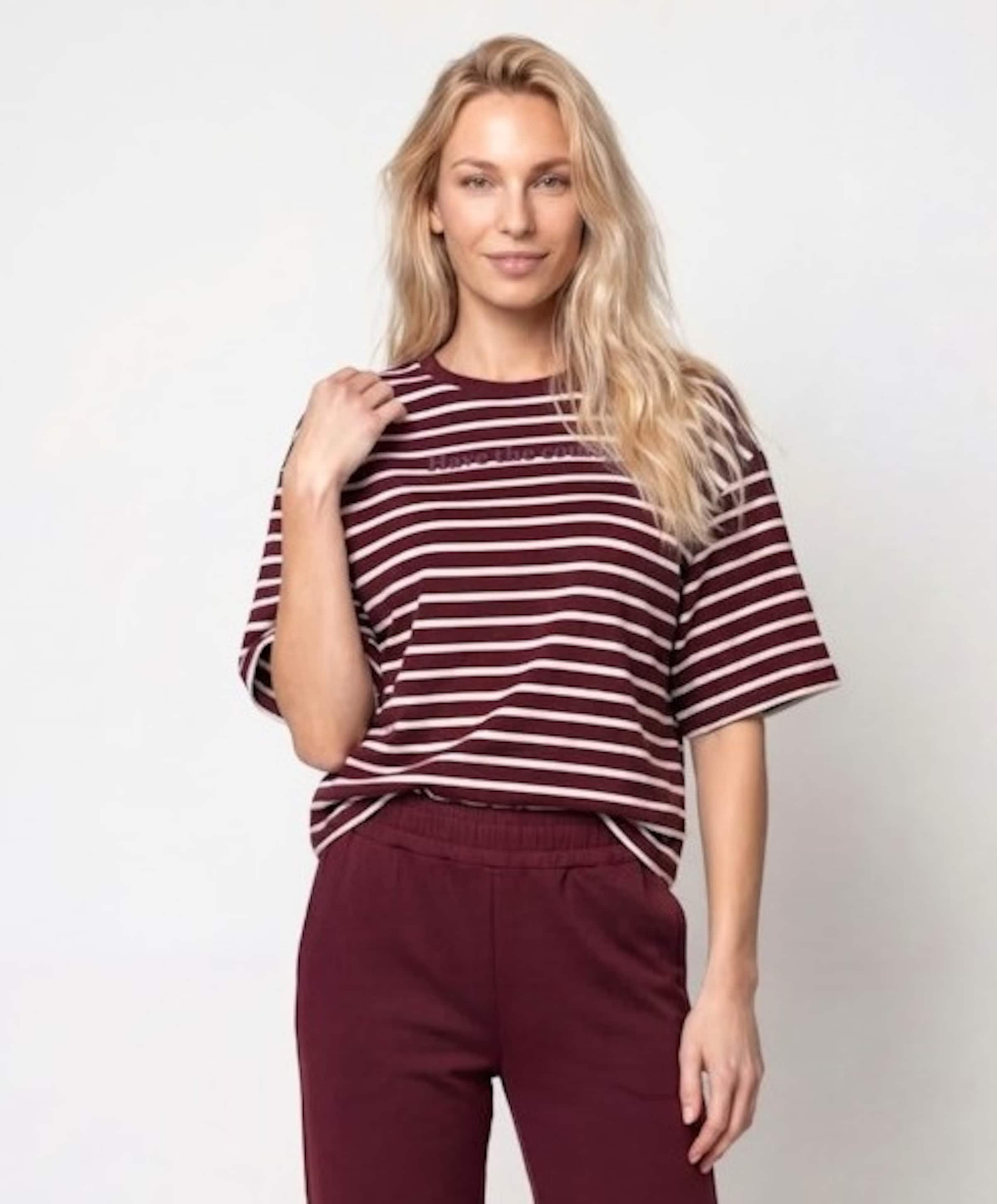 Monari Dames T-shirt bordeaux