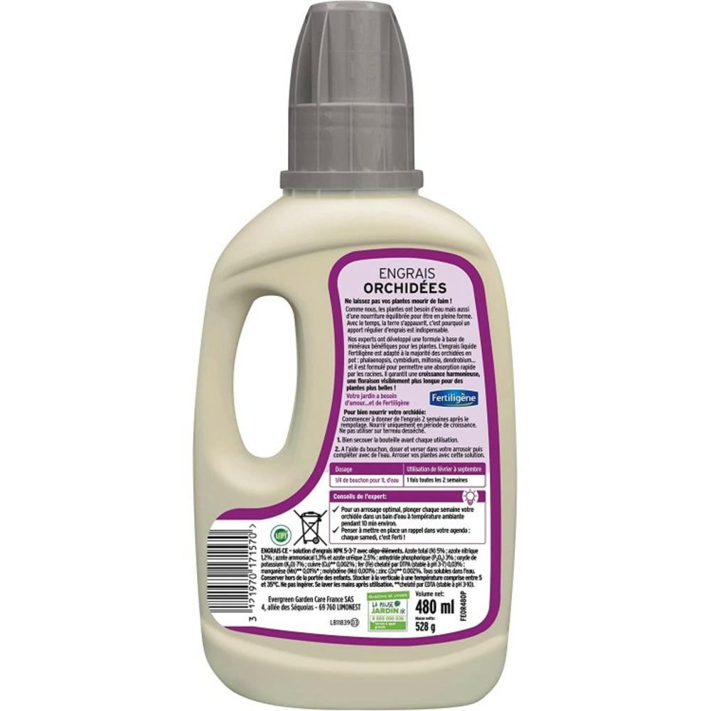 Fertiligène engrais orchidées 480 ml (feor480p)