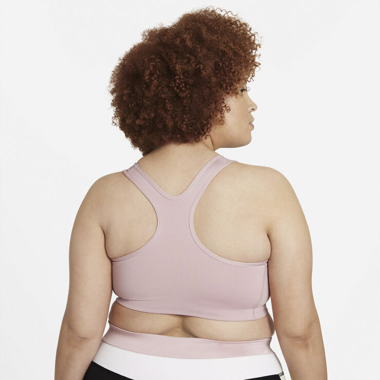 Nike Swoosh Medium Support Sports Bh Plus Size Pink