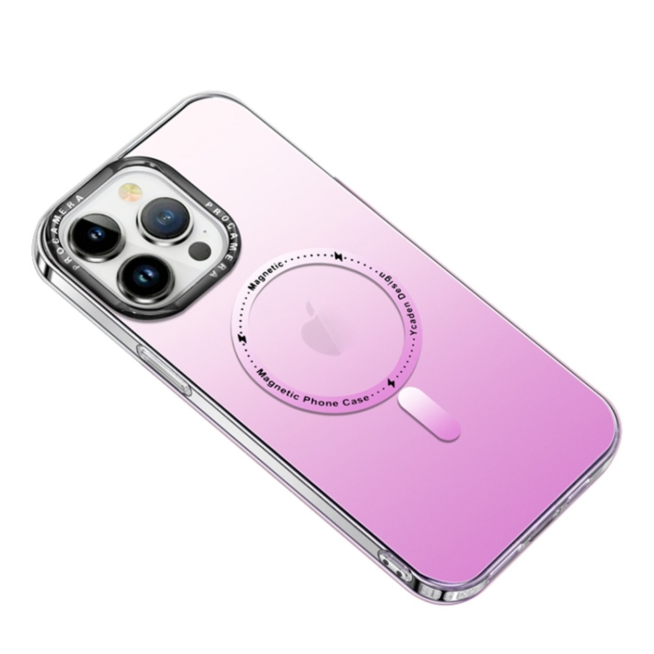 iPhone 13 MagSafe Hardcase Hülle mit Farbverlauf - Rosa