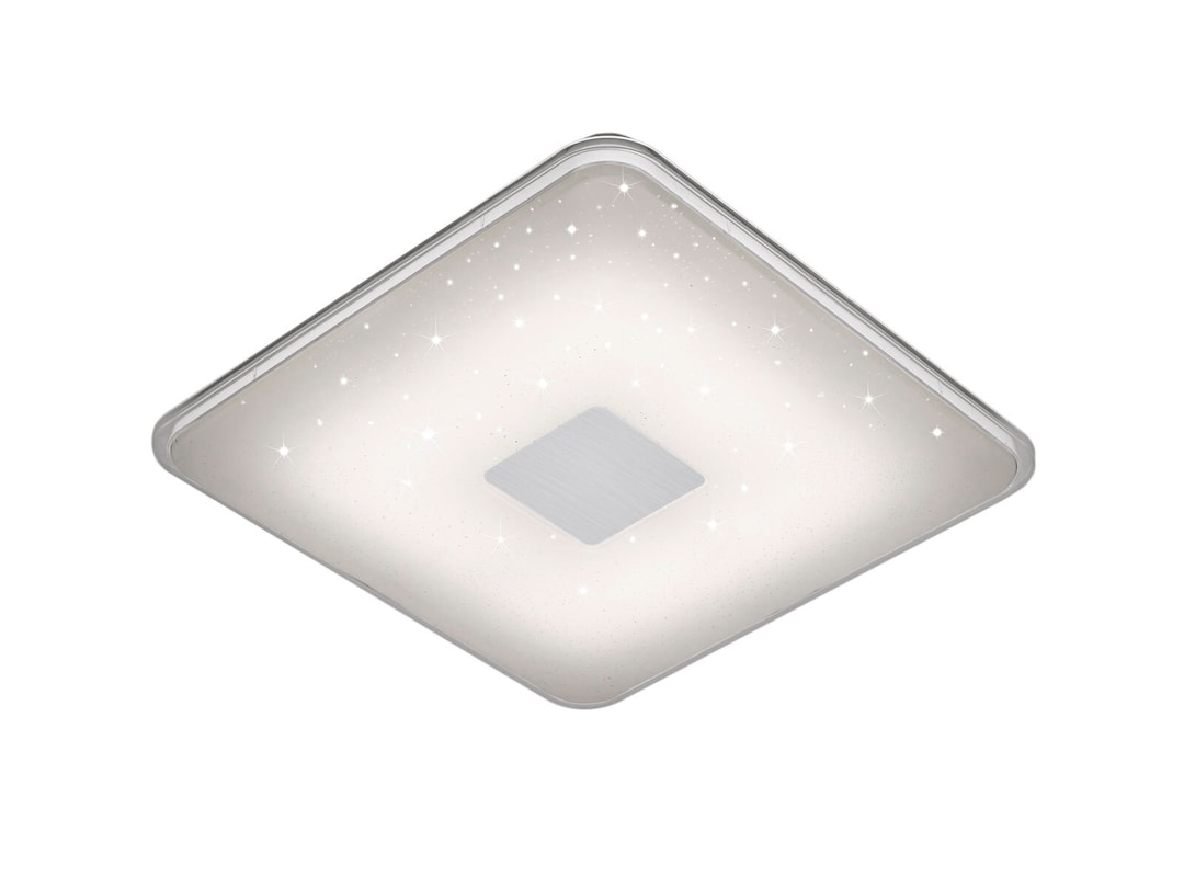 LED-Deckenleuchte Kunststoff Weiß ca. 42,5 x 42,5 cm