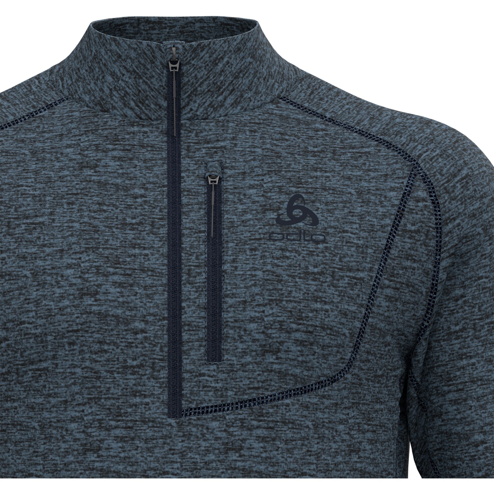 Odlo Tencia 1/2 Zip Midlayer Herren provincial blue melange