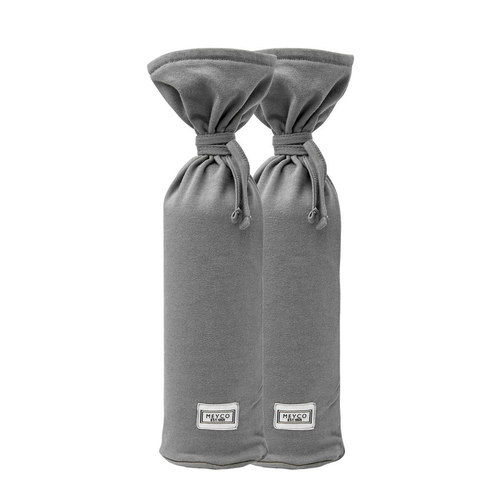 kruikenzak Basic jersey - set van 2 grijs