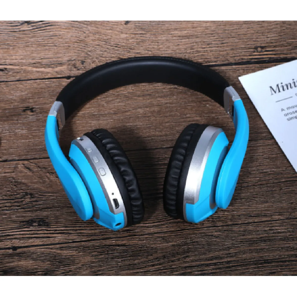 Universal Casque Bluetooth bleu