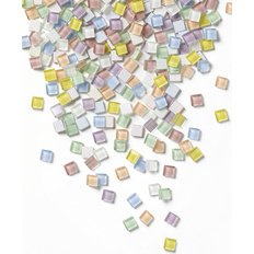 Carreau de verre pour mosaïque PASTEL, 10 x 10 mm