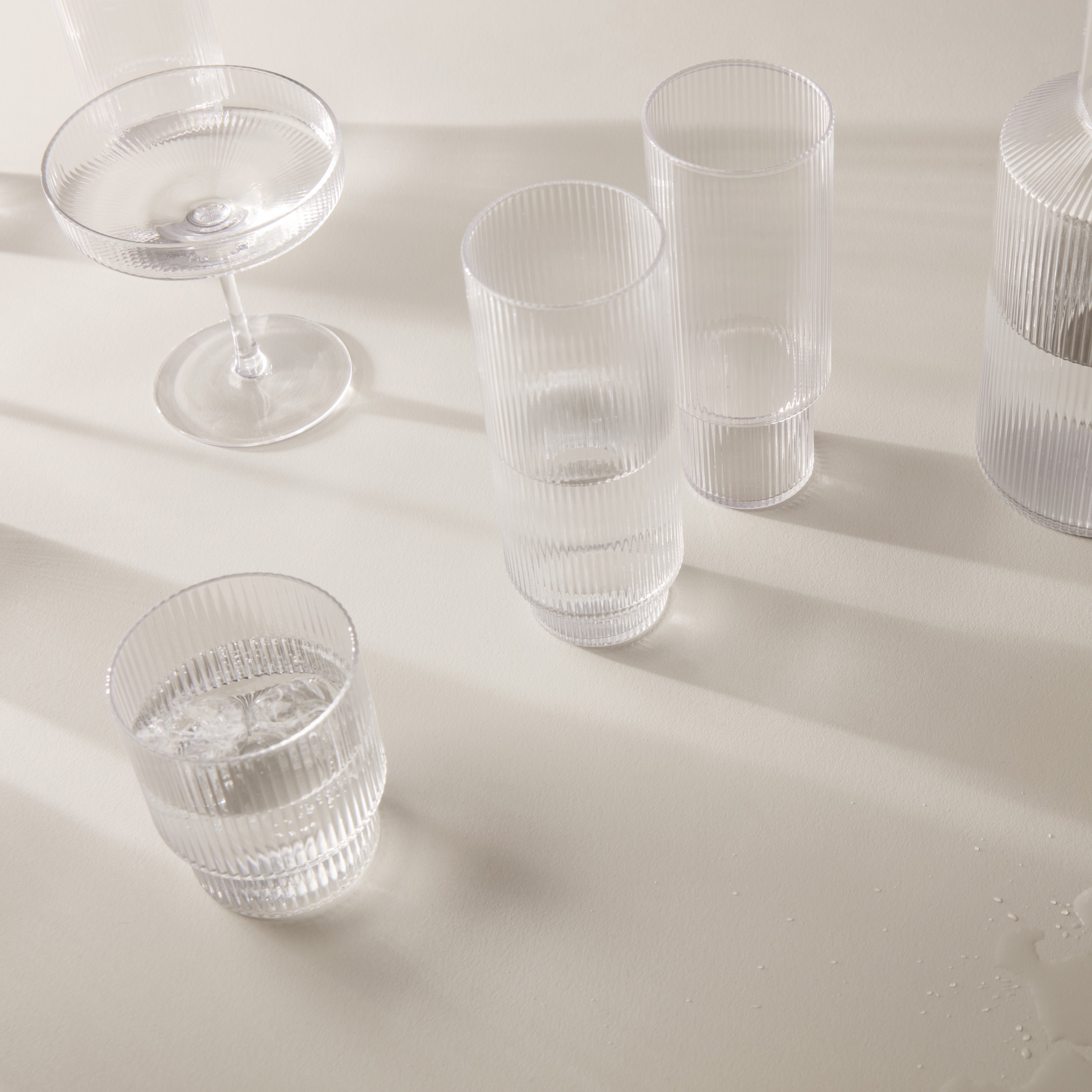 Ferm Living Ripple Karaf 1 L - Clear
