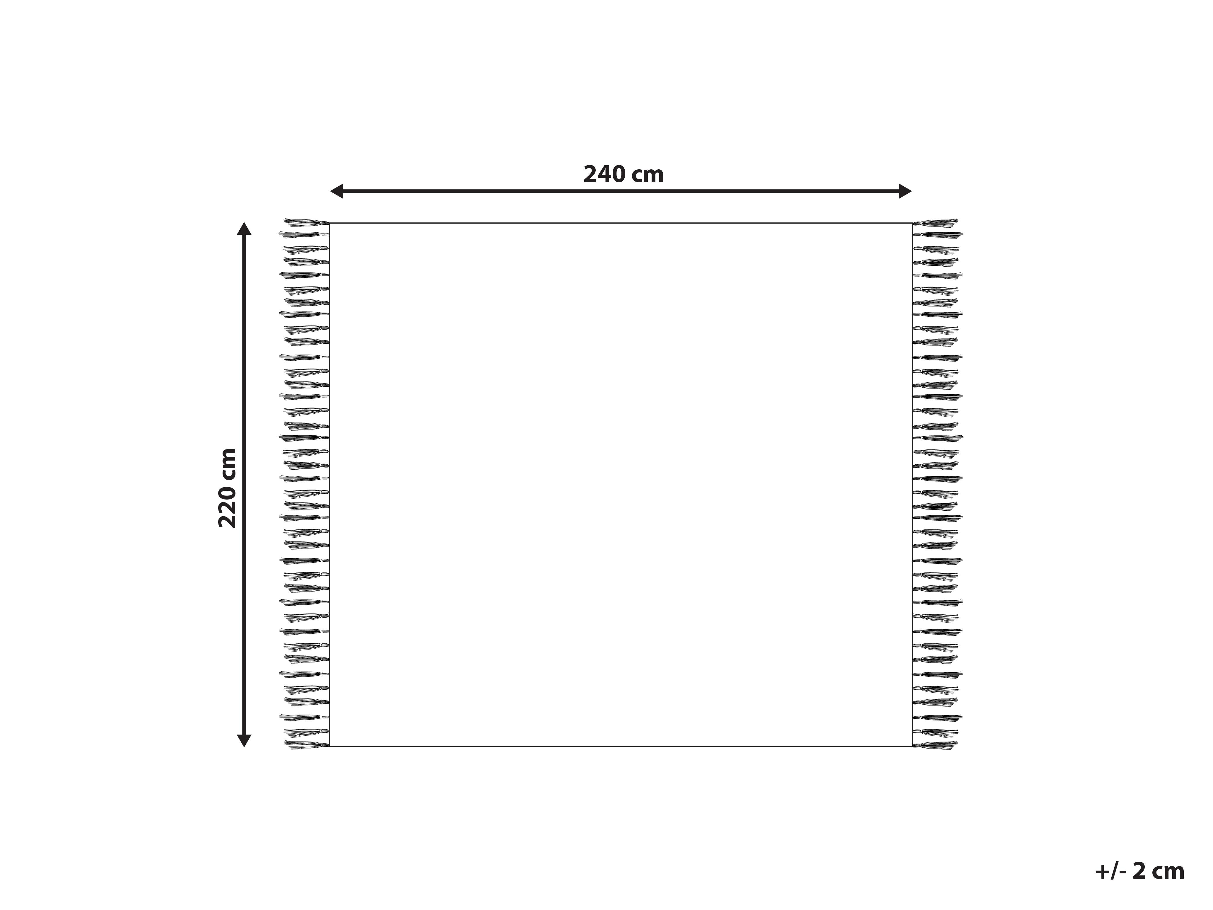 Plaid NAJUY Katoen 220 x 240 cm Beige