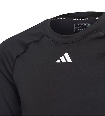 adidas Performance Bluse - U TF LS Tee - Schwarz/Weiß