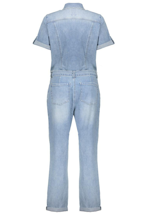 Geisha blauwe dames jumpsuit