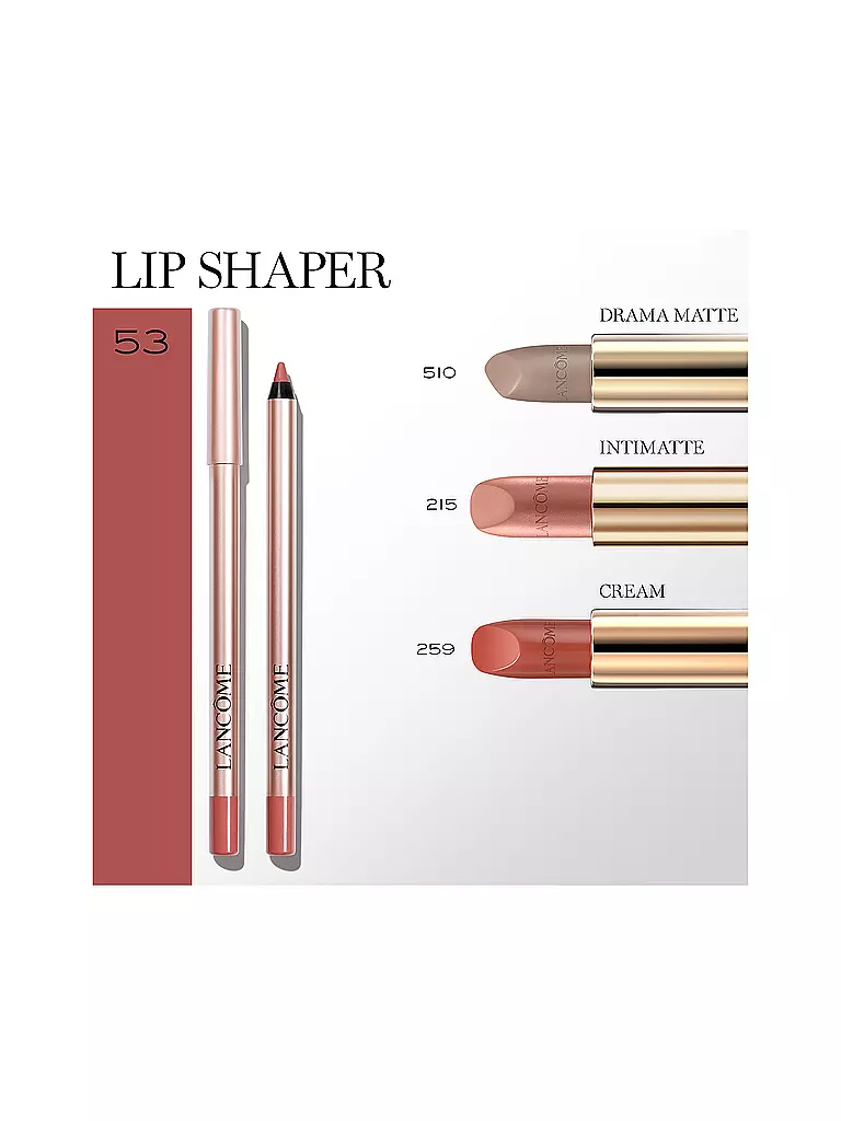 LANCÔME Lippenkonturenstift - Lip Idôle Lip Shaper Creamy Matte Lip Liner (53 The Tea Is Hot) rosa