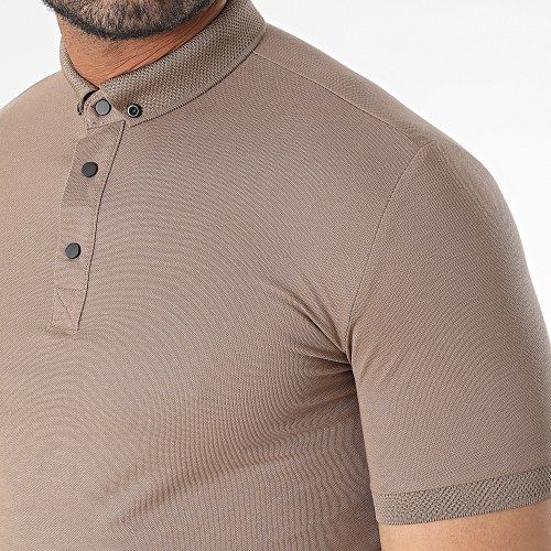 Polo Manches Courtes Marron