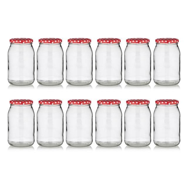 Einmachgläser, 900 ml, 12er-Set