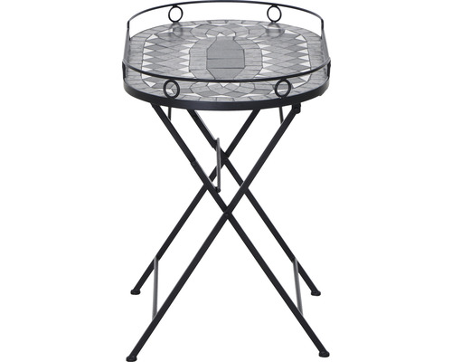 Serveertafel Siena Garden Como 41 x 67,5 x 60 cm zwart