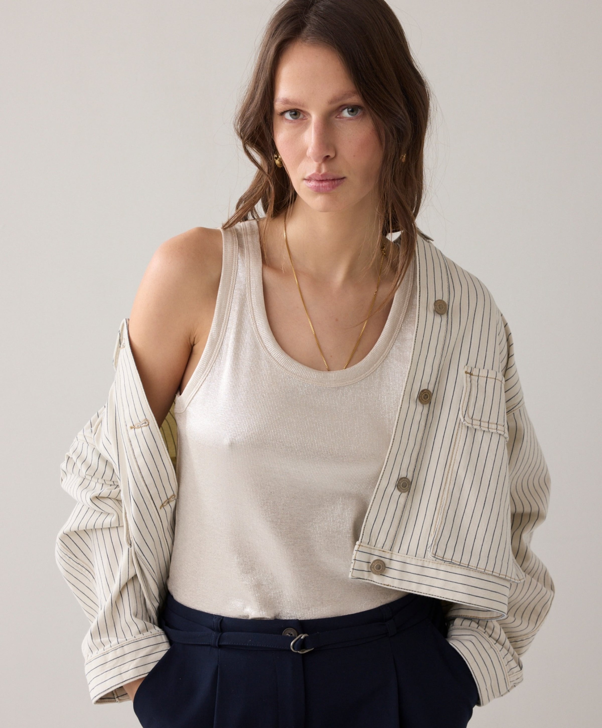 Summum Woman Dames top ecru