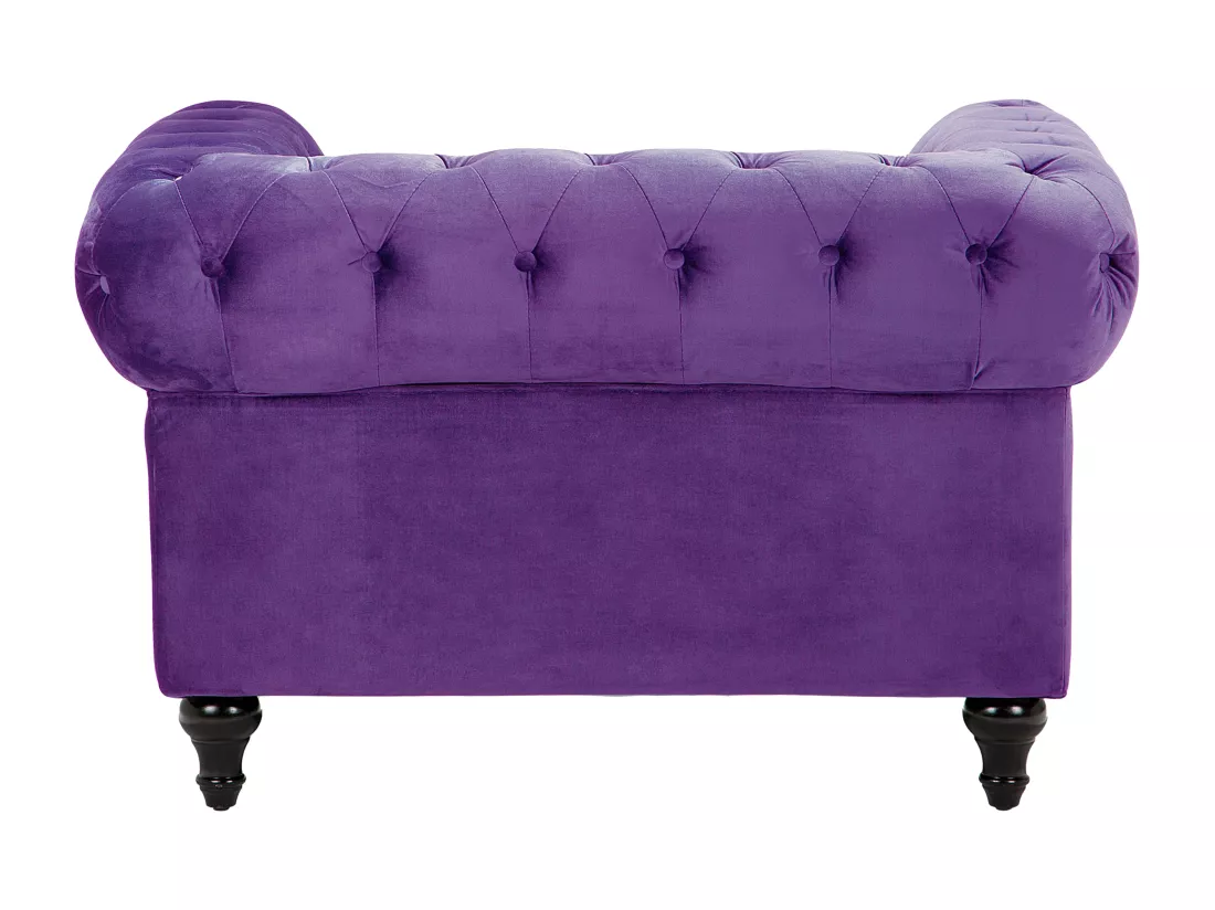 Fauteuil CHESTERFIELD Velours Violet