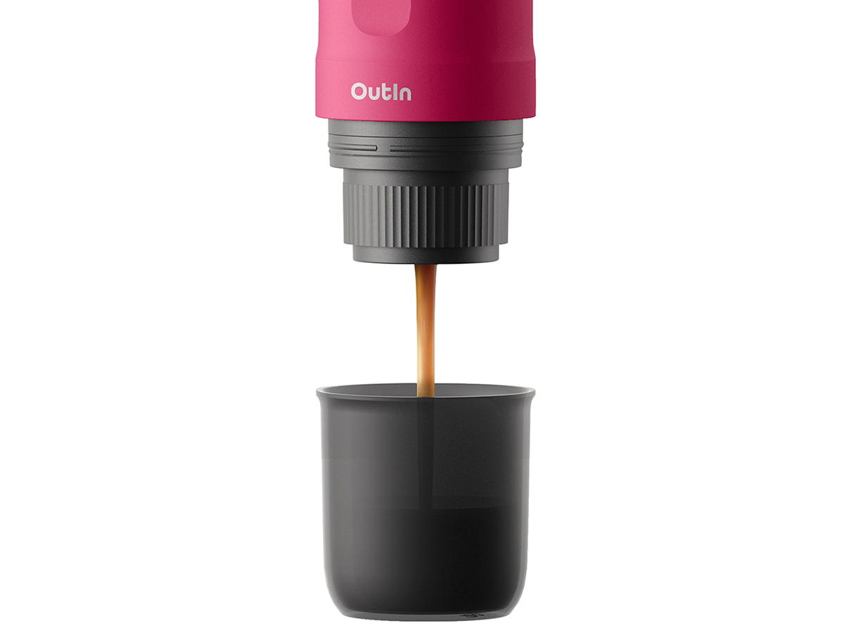 OutIn Nano draagbare elektrische espressomachine - Red
