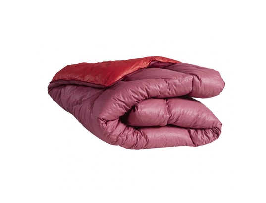 TERRE DE NUIT - Couvre-lit Édredon gonflant bicolore cerise-violet 140x150
