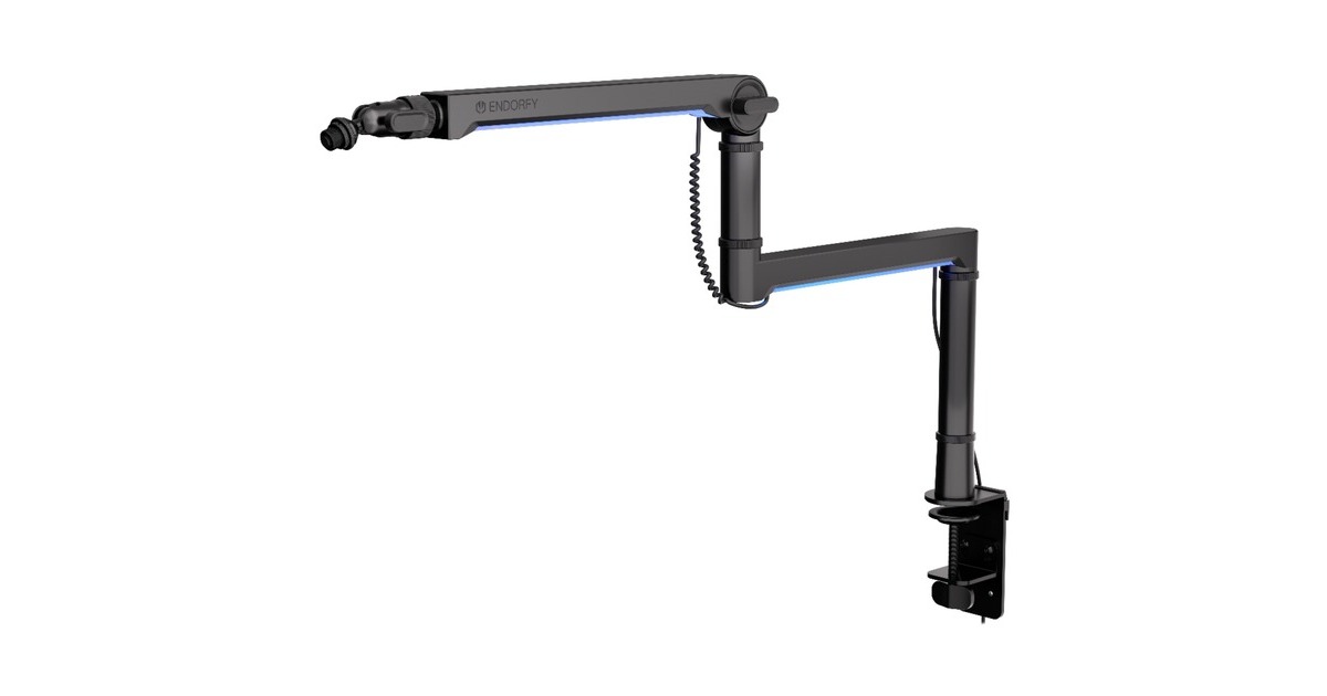 ENDORFYBroadcast Low Profile RGB Boom Arm houder  (Zwart)