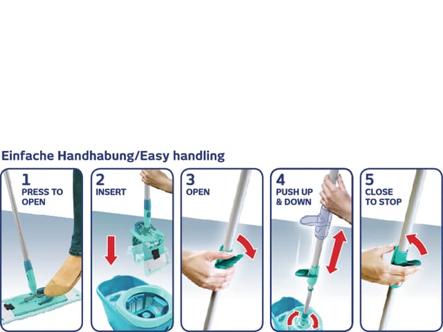 Leifheit CLEAN TWIST M ERGO Gulvvaskersæt 6 liter Grøn