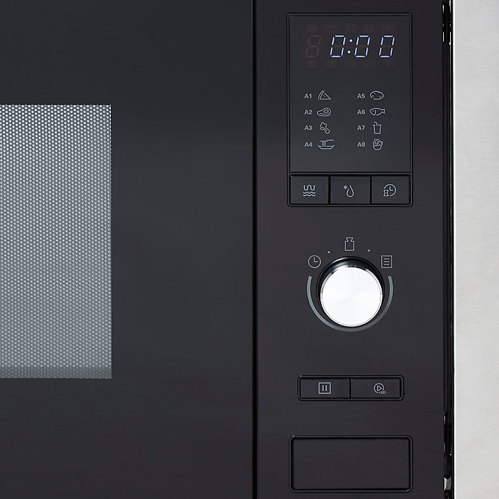 Micro-ondes encastrable Cooke & Lewis CLBIMW25LEU 25L en inox noir