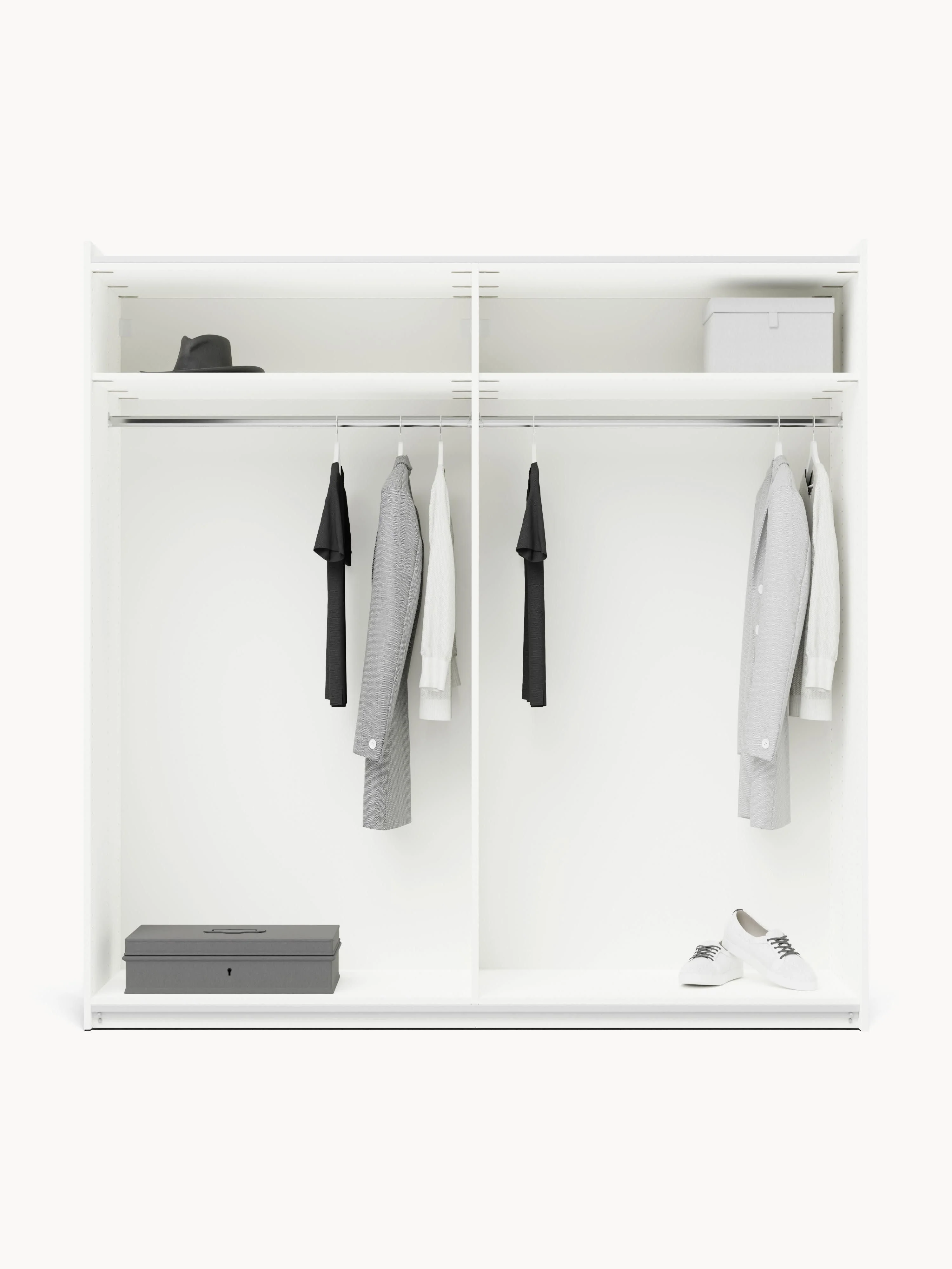 Modulaire schuifdeurkast Simone, 200 cm breed, diverse varianten