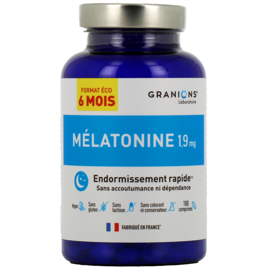 Granions Mélatonine 1,9 mg Endormissement rapide