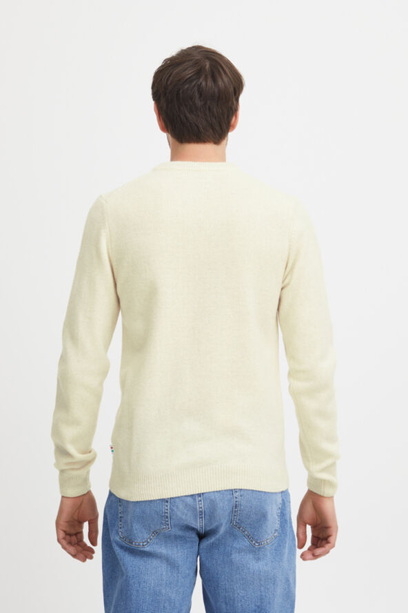 Casual Friday CFKARL crew neck bounty knit Light sand melange