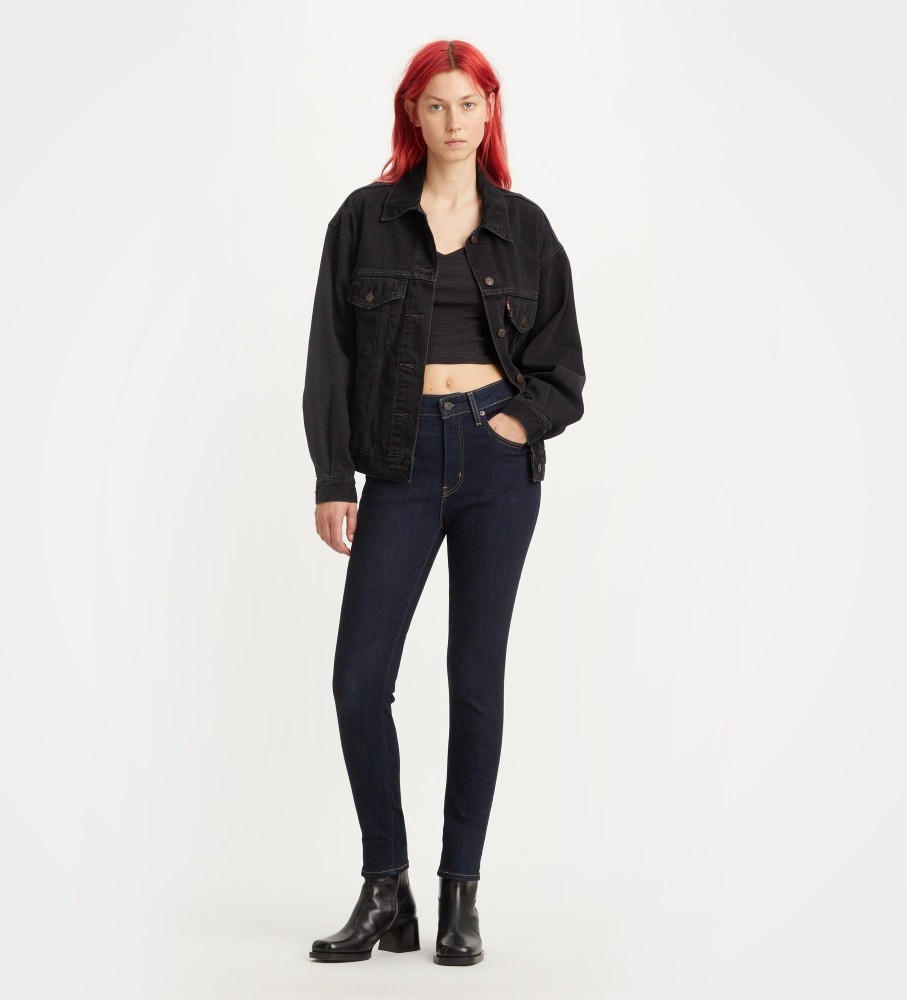 Calça jeans skinny Levi's 721 azul marinho