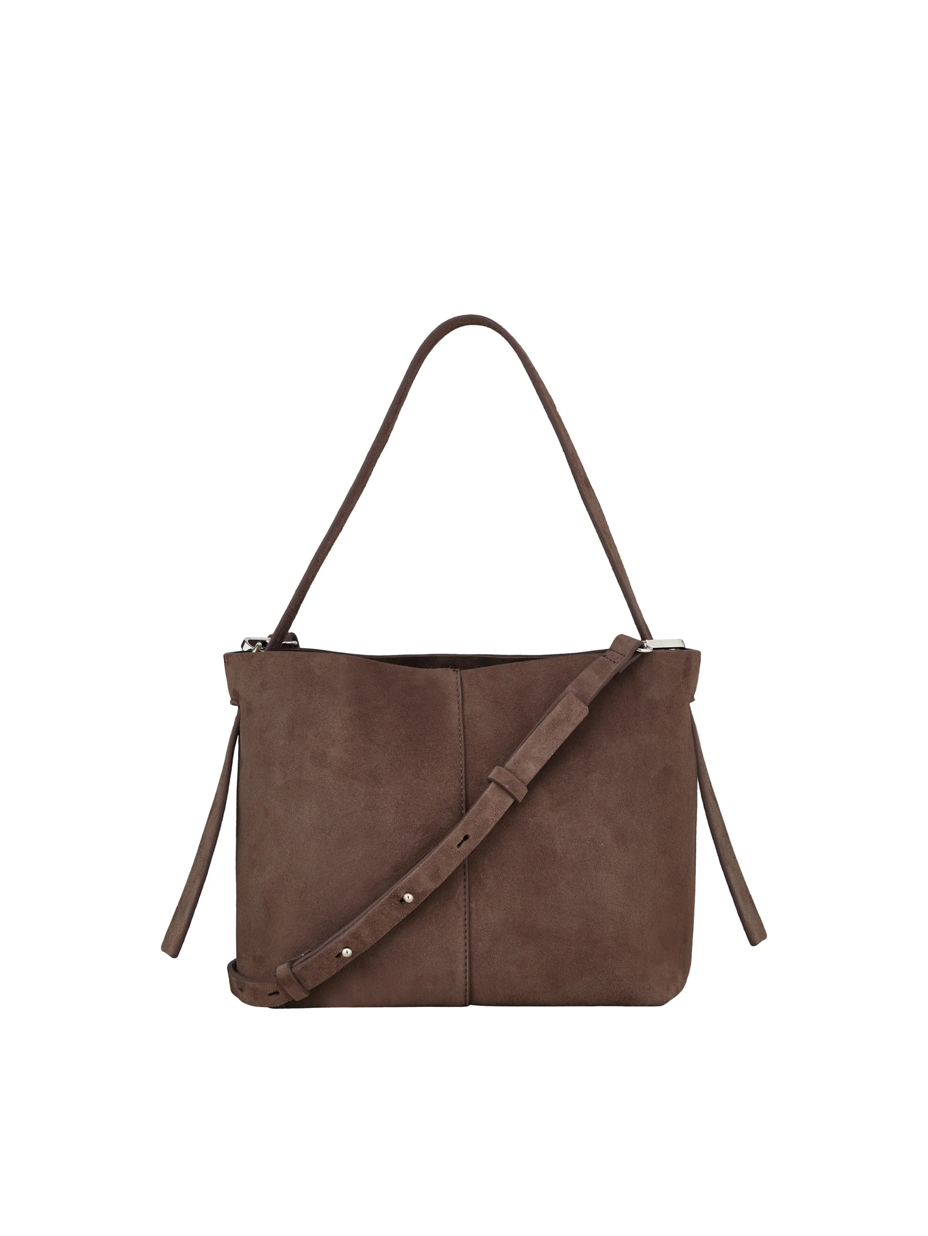 Becksöndergaard  Suede Fraya Small taske - Hot Fudge Brown