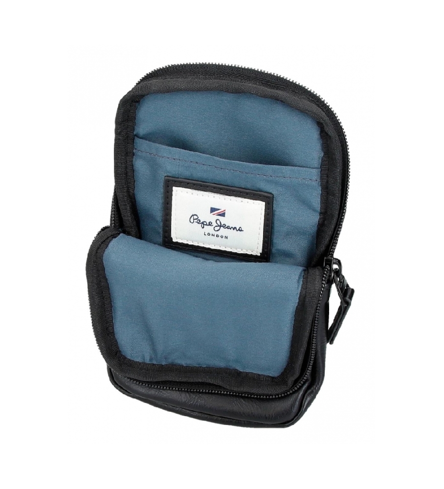 Bolsa de ombro para celular Pepe Jeans Grays preta