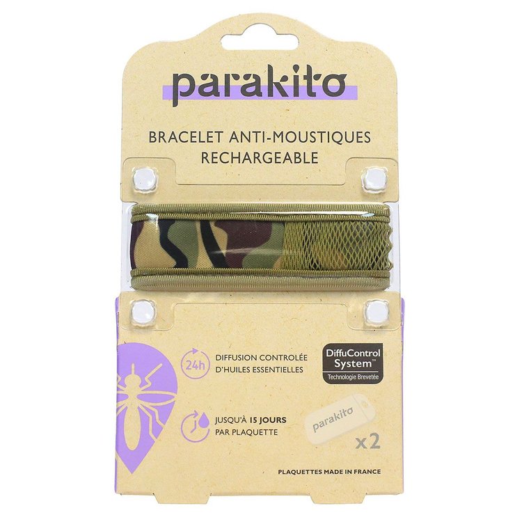 Bracelet anti-moustiques rechargeable Camouflage