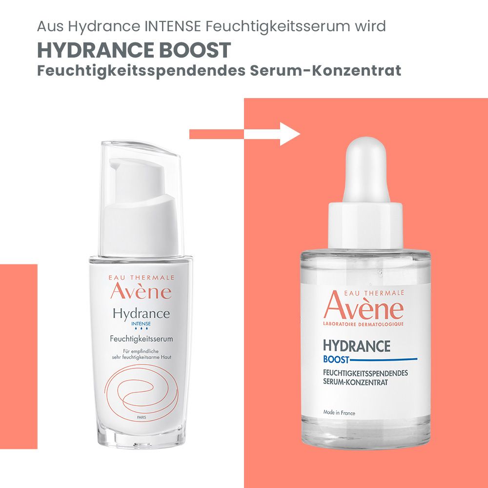 Avène Hydrance Boost Feuchtigkeitsspendendes Serum - für trockene Haut