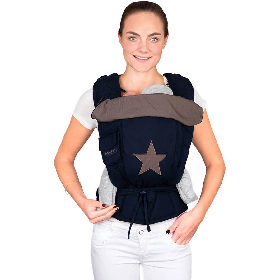 Hoppediz Babytrage Bondolino marine mit Stern