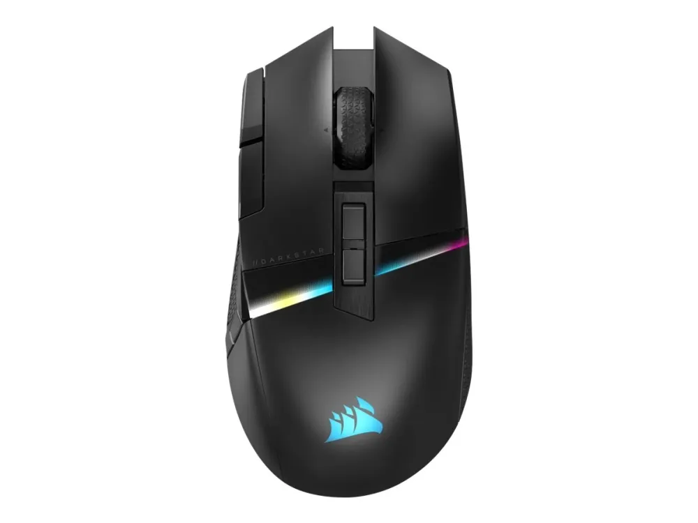 Corsair Darkstar trådløs gamingmus - trådløs MMO/MOBA-gamingmus med 15 programmerbare knapper og 2000 Hz hyperpolling