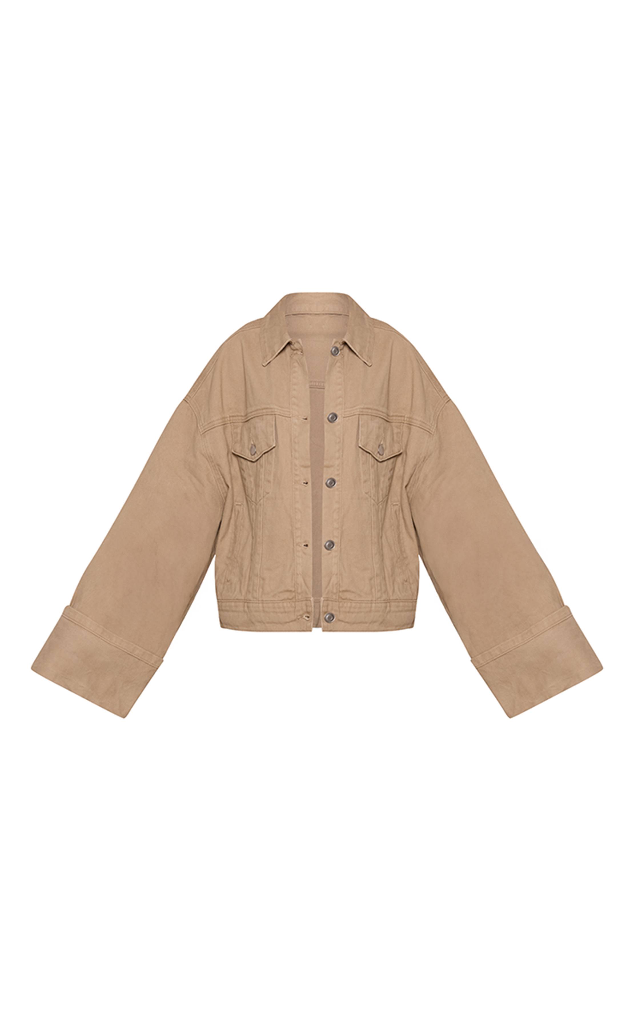 Gris Pierre Veste À Revers Retroussés