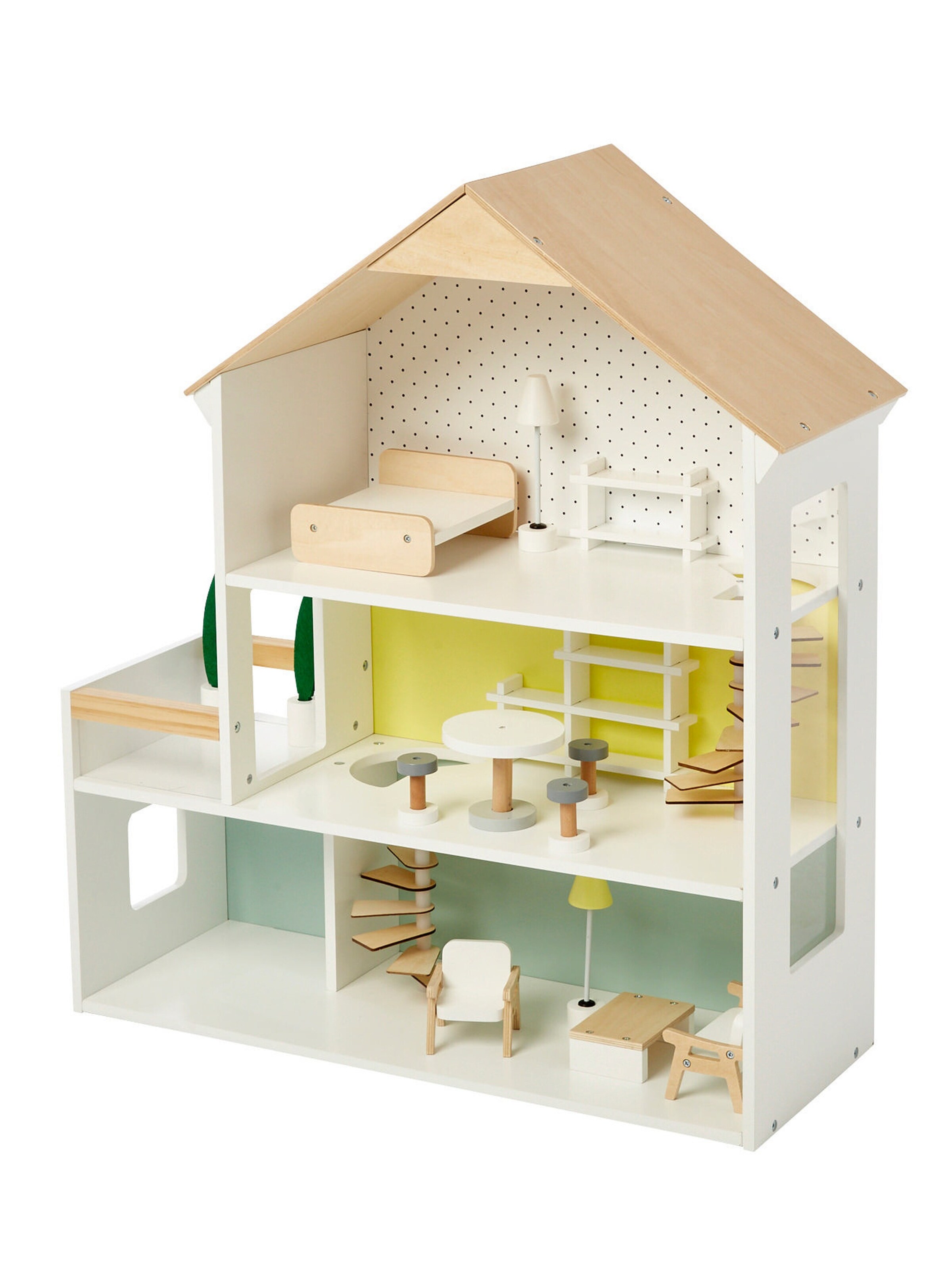 Vertbaudet Puppenhaus aus Holz FSC® weiß/natur