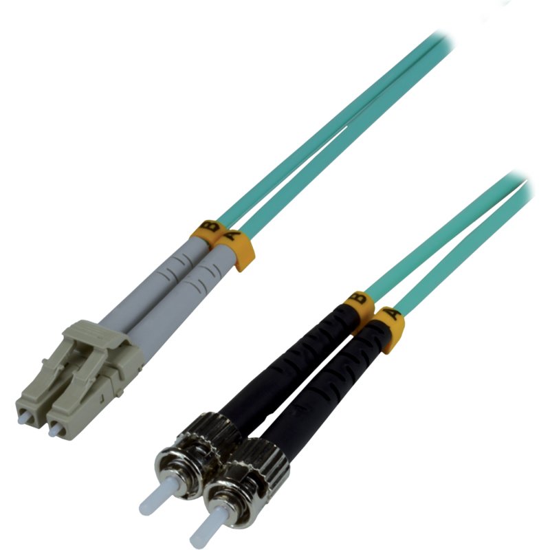 MCL 15m LC/ST OM3 câble InfiniBand et à fibres optiques Couleur aqua