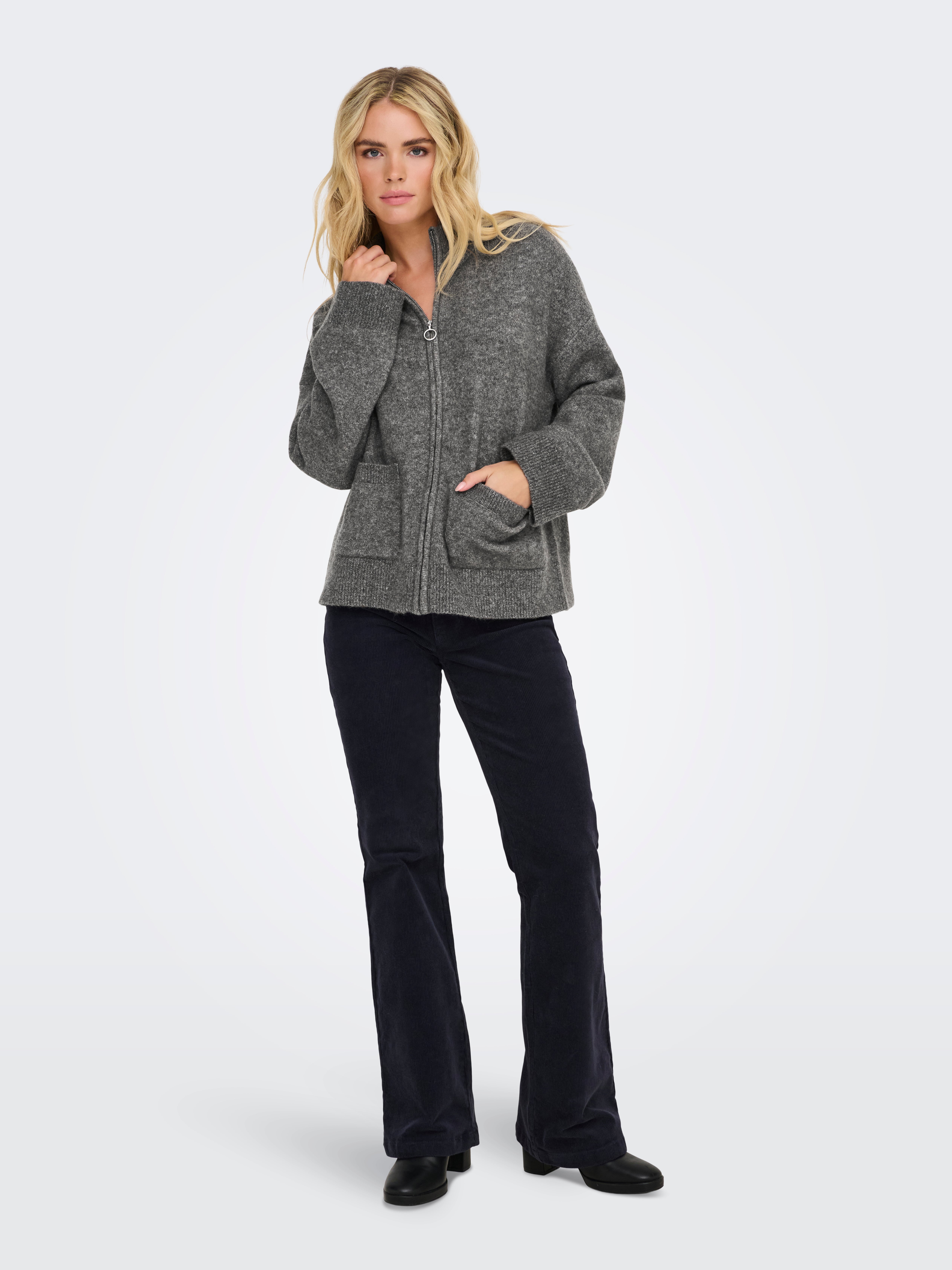 JDYANA Strickjacke Granite Grey