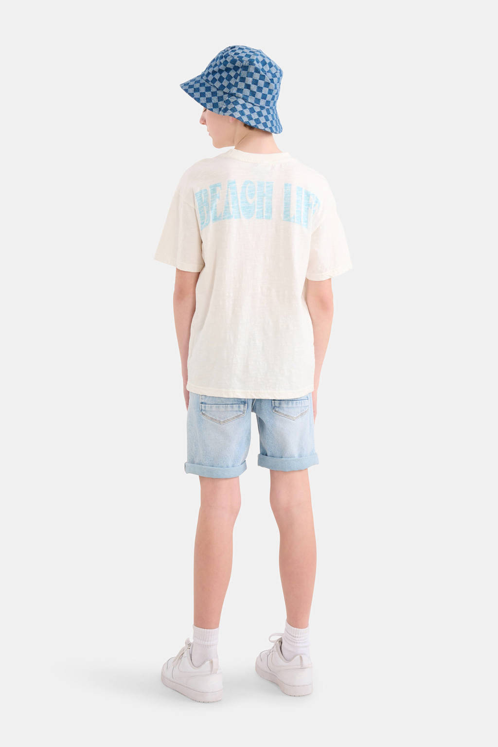 Shoeby regular fit denim short l:ight blue denim bleached