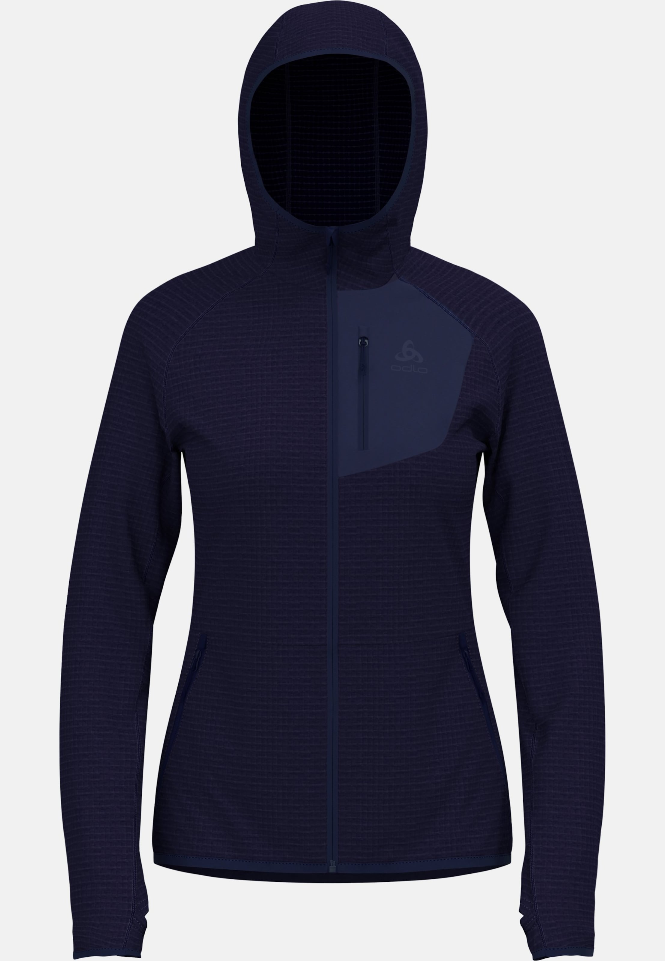 Ascent Mid Layer mit Kapuze und Reissverschluss in eclipse